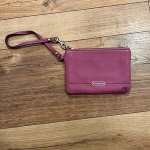 Coach Pink Wristlet